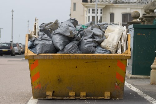 Secure disposal of construction materials