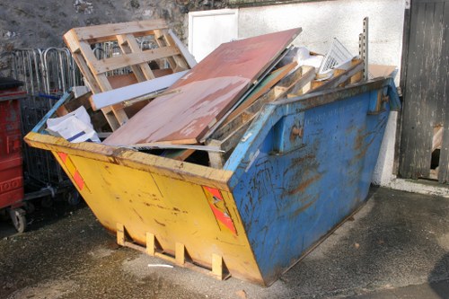 Before and after site clearance in Camden area