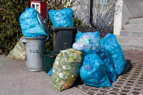 Professional team assisting with waste management in Camden